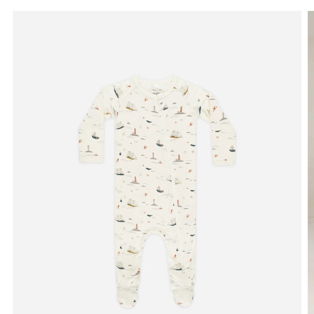 Rylee + Cru Cream Nautical Kids One Piece